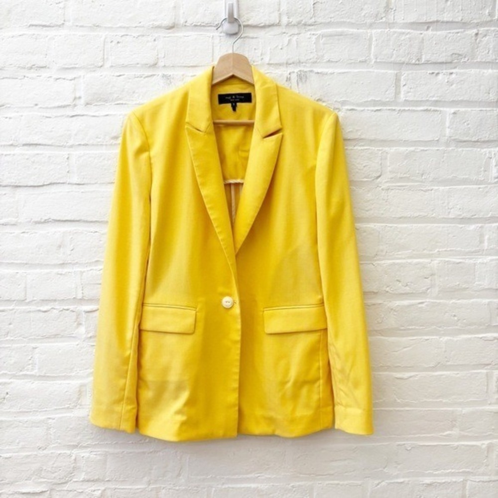 Rag & Bone‎ || Bonnie Blazer Wool Yellow 8
